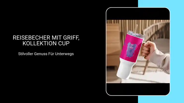 Reisebecher mit Griff, Kollektion CUP by@Outfy