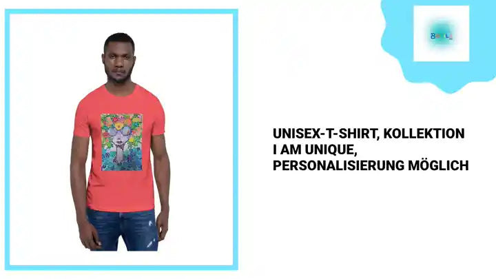 Unisex-T-Shirt, Kollektion I AM UNIQUE, Personalisierung m&ouml;glich by@Outfy