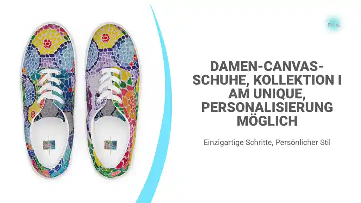 Damen-Canvas-Schuhe, Kollektion I AM UNIQUE, Personalisierung m&ouml;glich by@Outfy