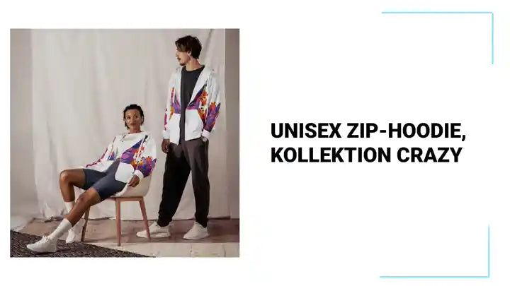 Unisex Zip-Hoodie, Kollektion CRAZY by@Outfy