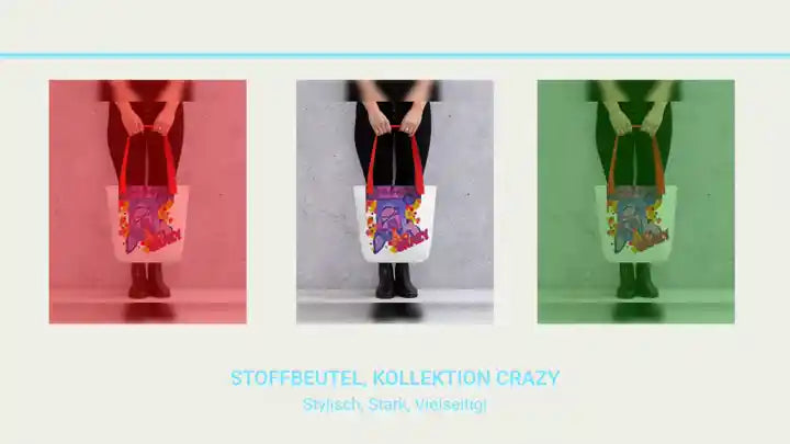 Stoffbeutel, Kollektion CRAZY by@Outfy