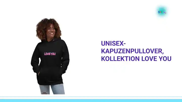 Unisex-Kapuzenpullover, Kollektion Love you by@Outfy