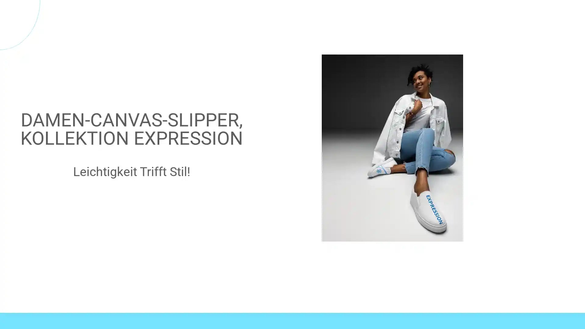 Damen-Canvas-Slipper, Kollektion EXPRESSION by@Outfy