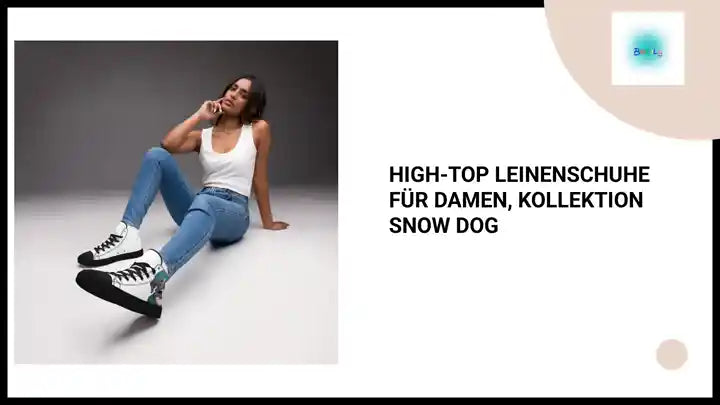 High-Top Leinenschuhe f&uuml;r Damen, Kollektion snow dog by@Outfy