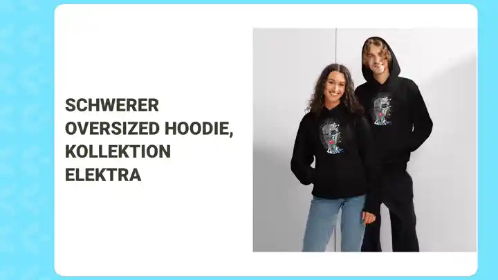 Schwerer Oversized Hoodie, Kollektion ELEKTRA by@Outfy