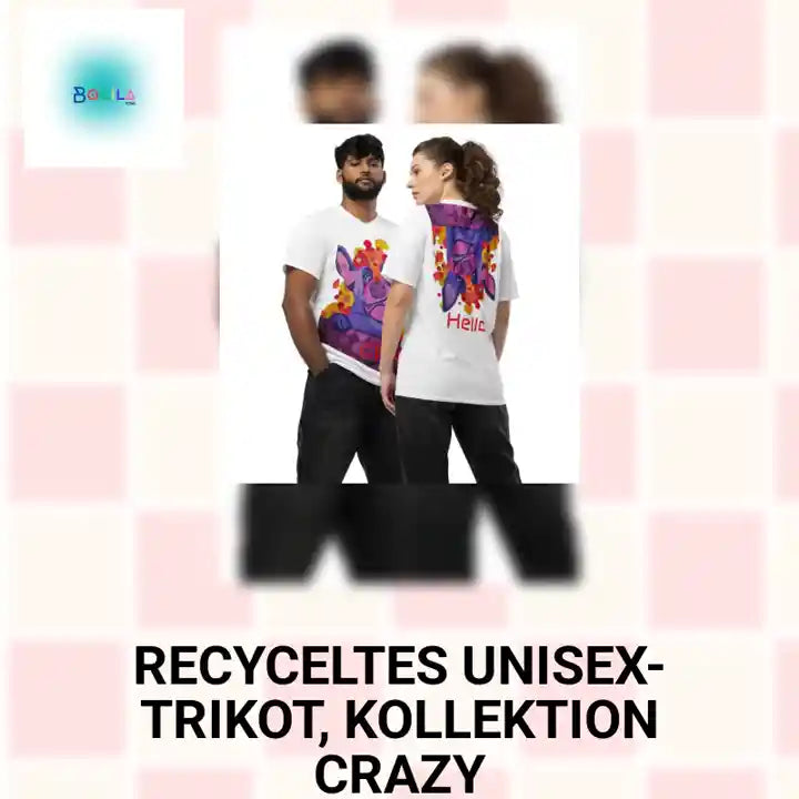 Recyceltes Unisex-Trikot, Kollektion CRAZY by@Outfy