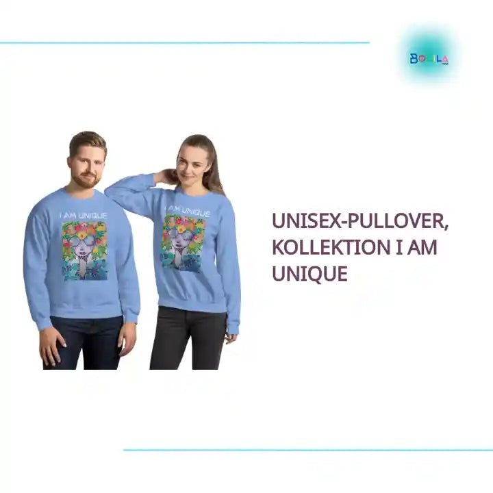 Unisex-Pullover, Kollektion I AM UNIQUE by@Outfy