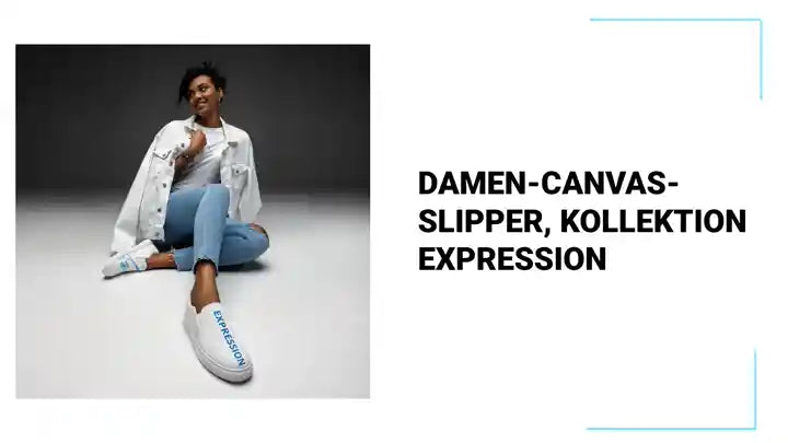 Damen-Canvas-Slipper, Kollektion EXPRESSION by@Outfy