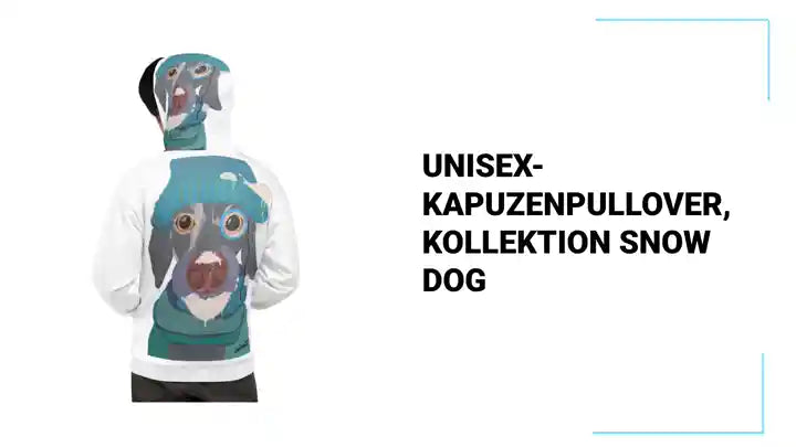 Unisex-Kapuzenpullover, Kollektion snow dog by@Outfy