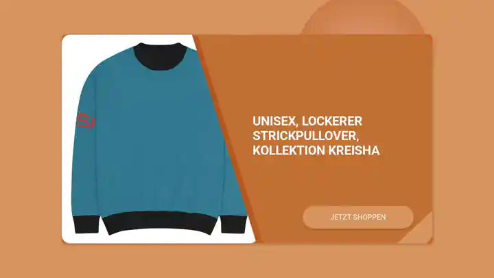 unisex, lockerer Strickpullover, Kollektion KREISHA by@Outfy