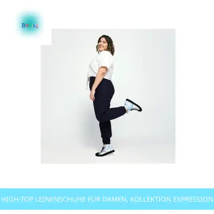 High-Top Leinenschuhe f&uuml;r Damen, Kollektion EXPRESSION by@Outfy