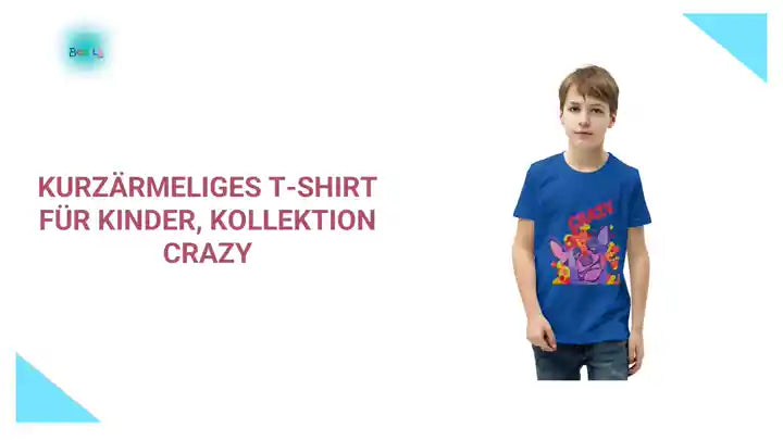 Kurz&auml;rmeliges T-Shirt f&uuml;r Kinder, Kollektion CRAZY by@Outfy