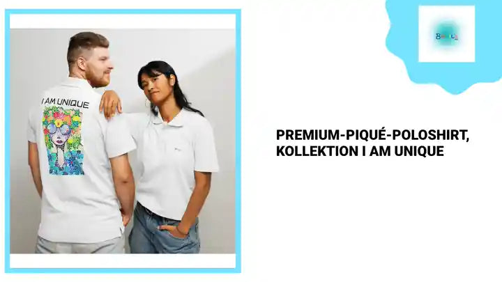 Premium-Piqu&eacute;-Poloshirt, Kollektion I AM UNIQUE by@Outfy