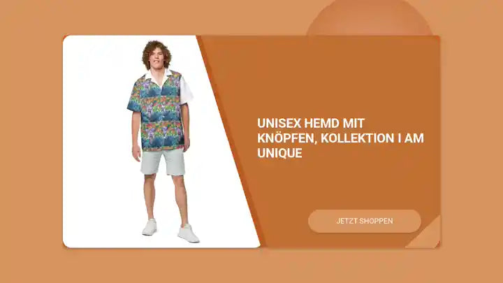 Unisex Hemd mit Kn&ouml;pfen, Kollektion I AM UNIQUE by@Outfy