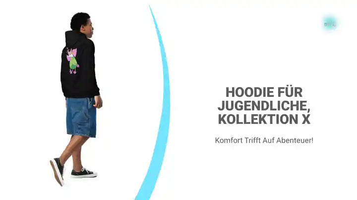 Hoodie f&uuml;r Jugendliche, Kollektion X by@Outfy