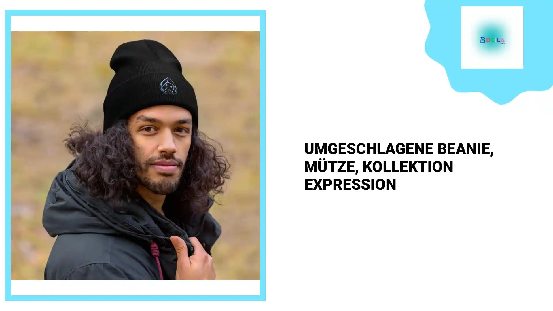 Umgeschlagene Beanie, M&uuml;tze, Kollektion EXPRESSION by@Outfy