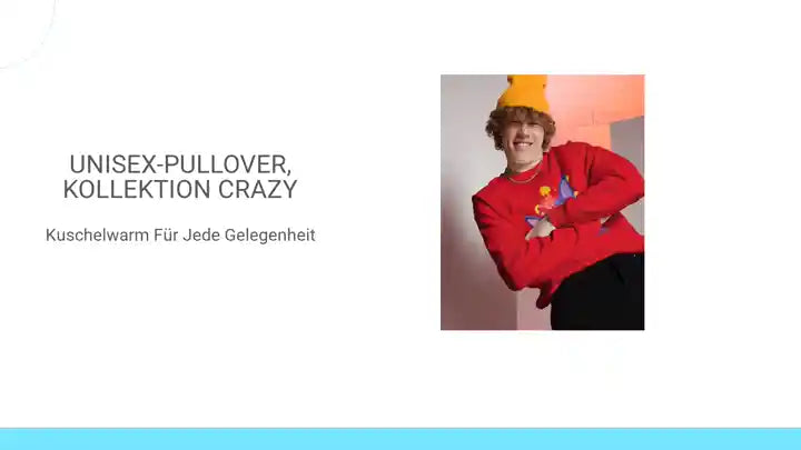 Unisex-Pullover, Kollektion CRAZY by@Outfy