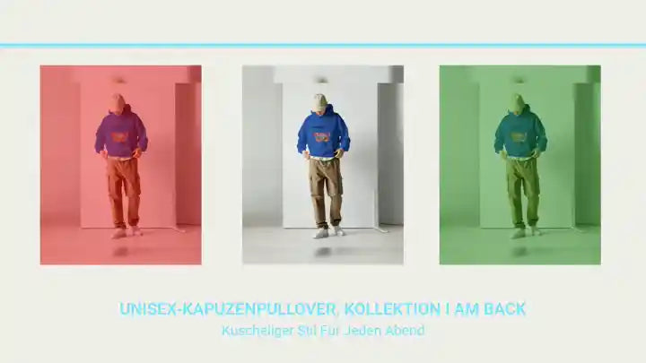 Unisex-Kapuzenpullover, Kollektion I AM BACK by@Outfy