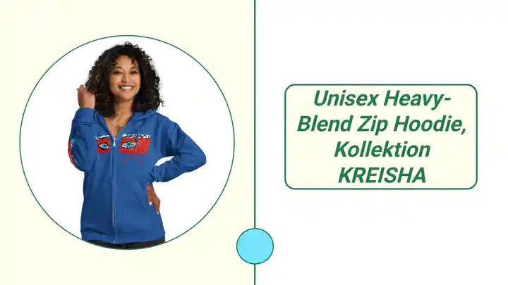 Unisex Heavy-Blend Zip Hoodie, Kollektion KREISHA by@Outfy