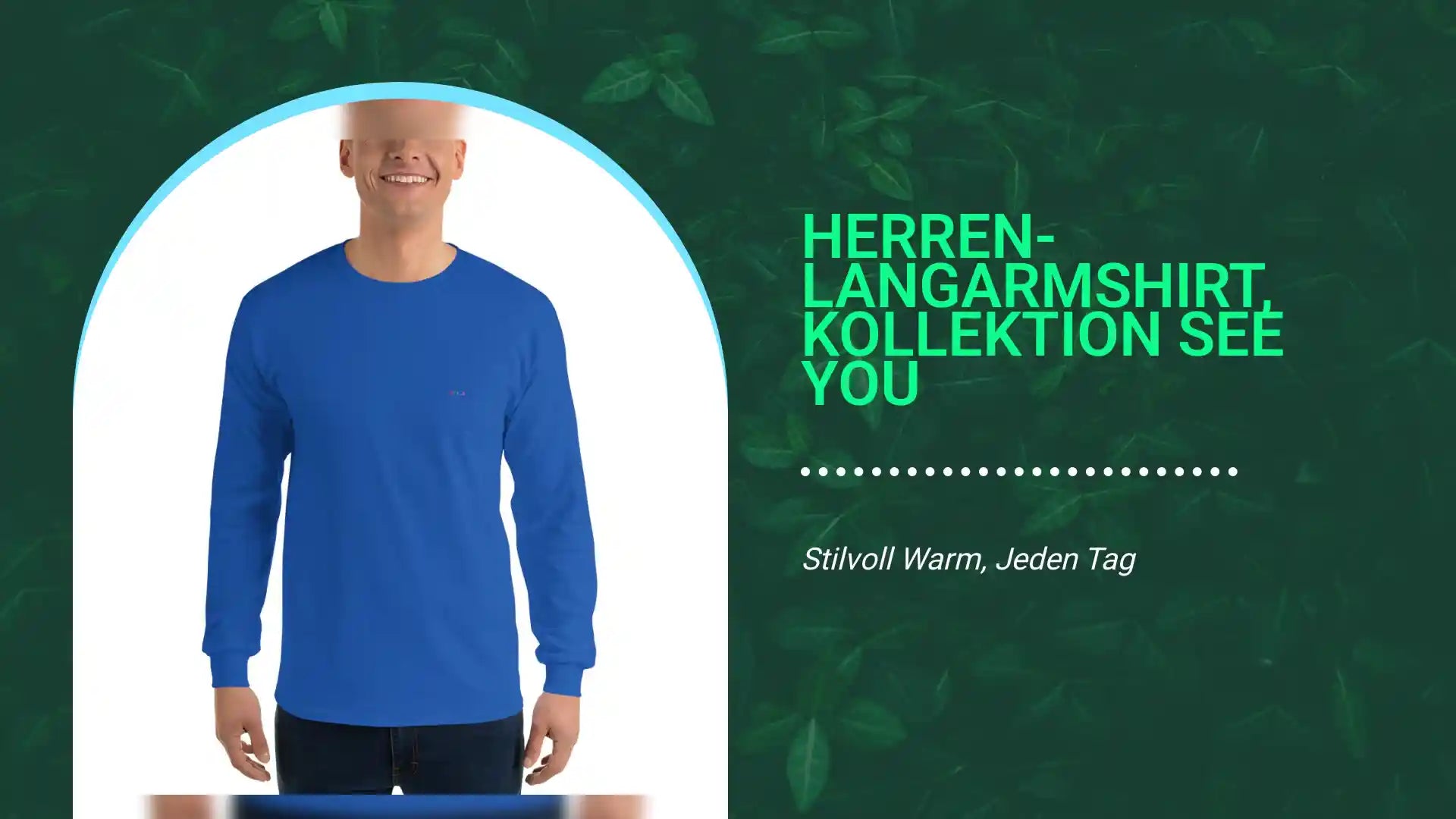 Herren-Langarmshirt, Kollektion SEE YOU by@Outfy