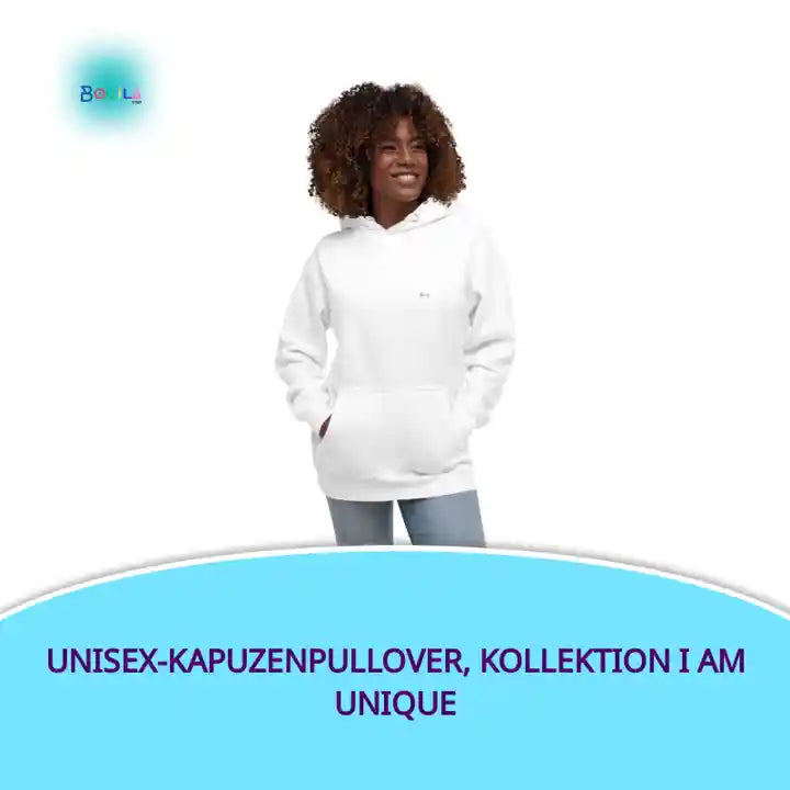 Unisex-Kapuzenpullover, Kollektion I AM UNIQUE by@Outfy