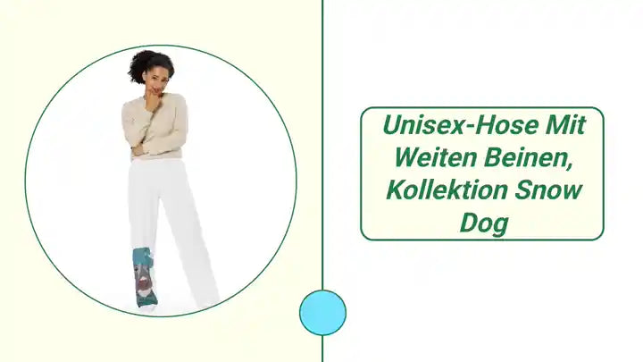 Unisex-Hose mit weiten Beinen, Kollektion snow dog by@Outfy