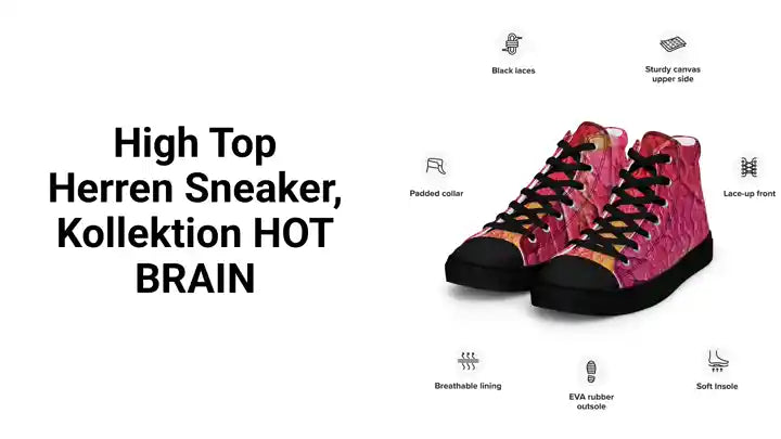 High Top Herren Sneaker, Kollektion HOT BRAIN by@Outfy