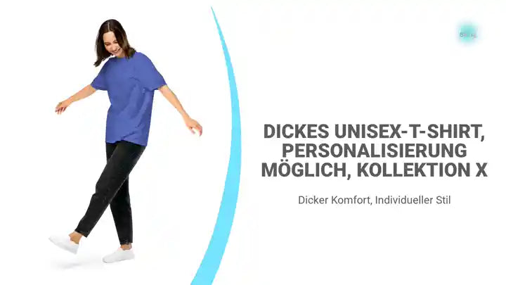 Dickes Unisex-T-Shirt, Personalisierung m&ouml;glich, Kollektion X by@Outfy